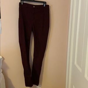 H&M Divided Maroon Jeggings
